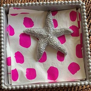 Mariposa Square Starfish Napkin Dish